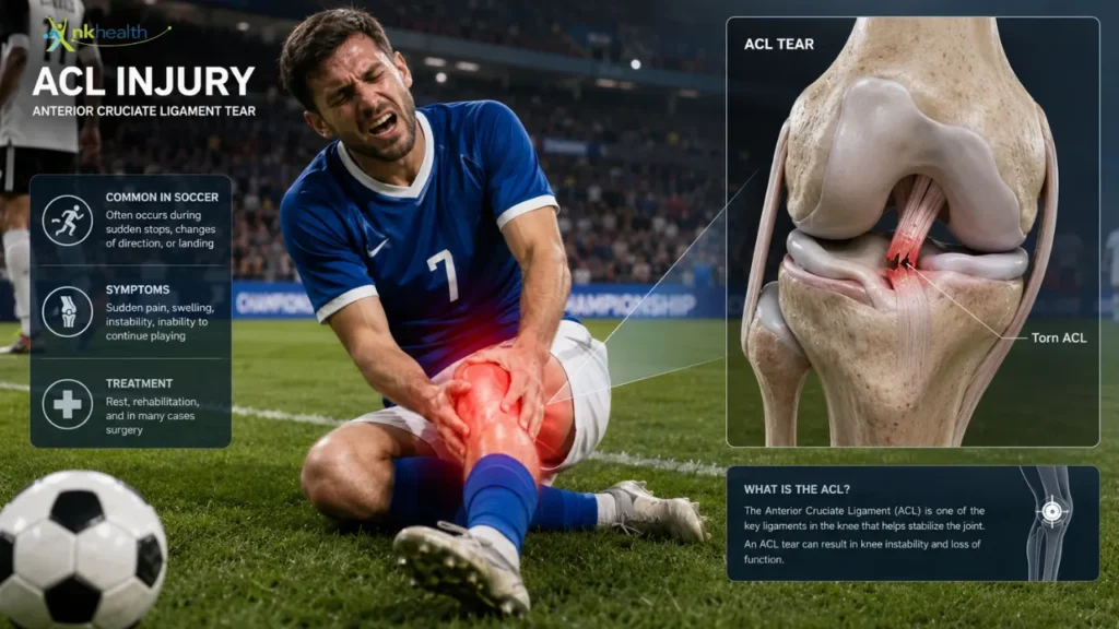cedera acl pemain bola