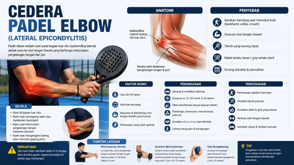 Cedera Padel Elbow
